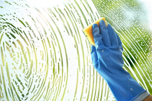 Professional cleaner reviewing booking details and service conditions