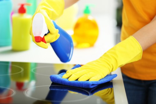 Professional carpet cleaning equipment in a Harrow On The Hill business setting
